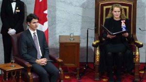 Trudeau and Payette Throne Speech 2020