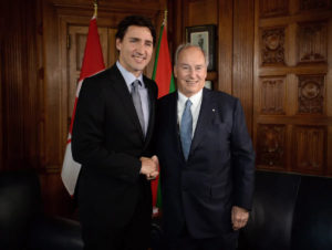 Trudeau Aga Khan