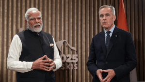 Narendra Modi and Mark Carney at the G7 in Alberta