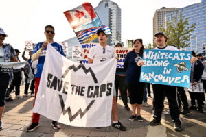 Pictures of the Week: Protestors gather at a Vancouver White Caps Protest to keep the team in Vancouver