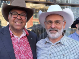 Naheed Nenshi and Israeli Ambassador Iddo Moed