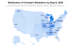 Picture of the Week: Trevor Tombe graph of Canadian retaliation impact on the United States