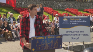 Picture of the Week: David Eby Strong and Free for BC